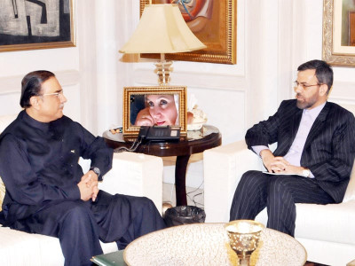 quake condolence zardari iran envoy discuss ties quake condolence zardari iran envoy discuss ties