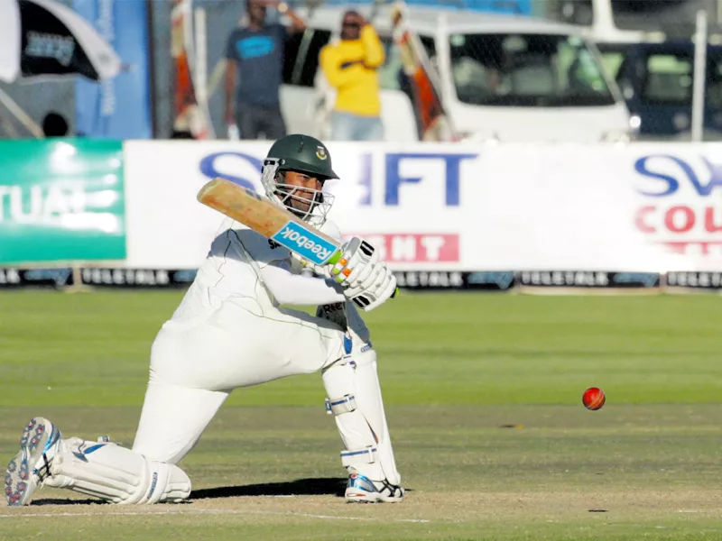 shakib hit his second half century in the match to help bangladesh s cause of levelling the two match series photo afp shakib hit his second half century in the match to help bangladesh s cause of levelling the two match series photo afp