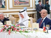 pm shehbaz sharif and saudi minister of environment abdulrahman abdulmohsen al fadley share a light moment at a reception in islamabad photo nni pm shehbaz sharif and saudi minister of environment abdulrahman abdulmohsen al fadley share a light moment at a reception in islamabad photo nni