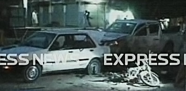 the security squad rushed to the site of the explosion and cordoned off the area for further investigation photo express the security squad rushed to the site of the explosion and cordoned off the area for further investigation photo express