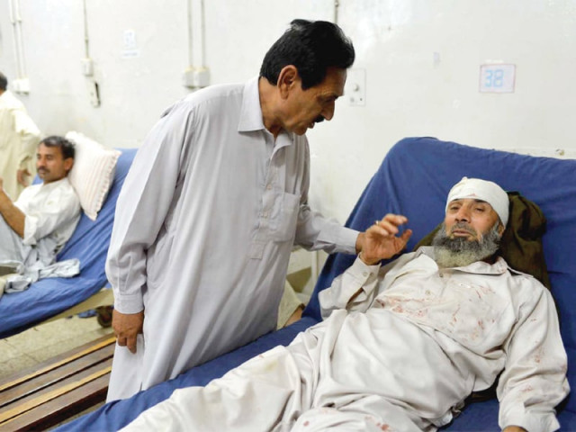 an emergency was declared in the khyber teaching hospital after the bomb blast in peshawar on monday announcements for blood donation at the hospital s bank were made via loudspeakers photo muhammad iqbal express an emergency was declared in the khyber teaching hospital after the bomb blast in peshawar on monday announcements for blood donation at the hospital s bank were made via loudspeakers photo muhammad iqbal express