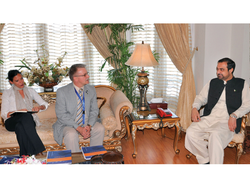 k p governor shaukatullah khan meets the european union election observation delegation headed by michael gahler at the governor house photo app