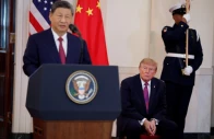 us president donald trump listens to chinese president xi jinping delivering remarks at the white house in washington dc us september 24 2026 reuters