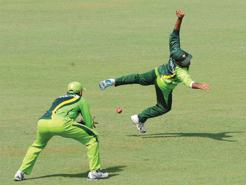 fielding has been pakistan s weak area for a long time and that was the focus as the training camp began in abbottabad yesterday photo file afp