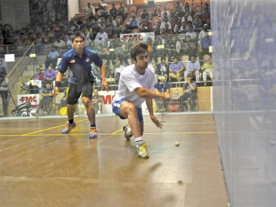 asian squash championship aamir ousts defending champion amid controversy