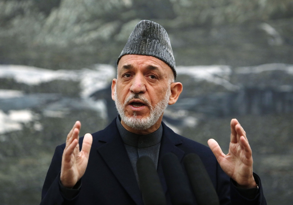 afghan president hamid karzai speaks during a news conference in kabul may 4 2013 photo reuters