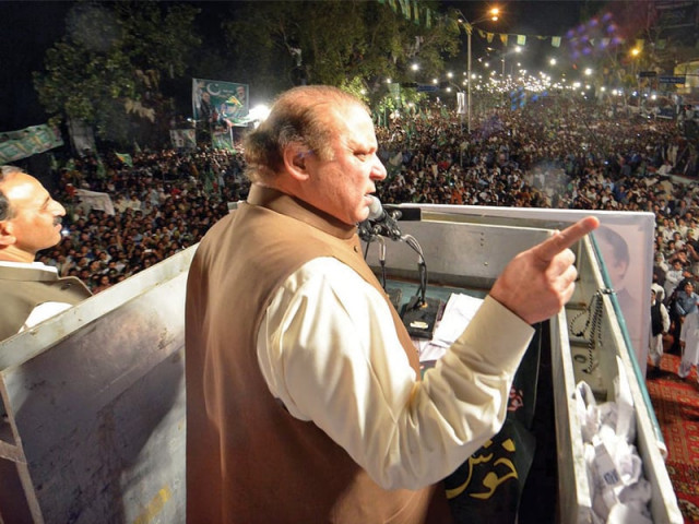 i am here to talk sense not to speak like those who ignore the basic etiquettes of addressing rallies says pml n chief photo inp i am here to talk sense not to speak like those who ignore the basic etiquettes of addressing rallies says pml n chief photo inp