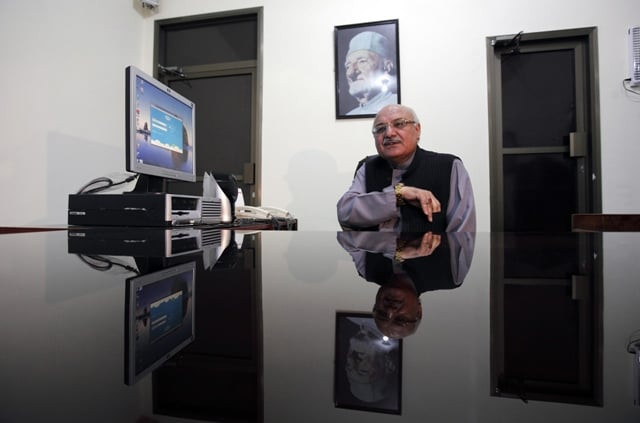 mian iftikhar hussain of the awami national party and candidate for the upcoming elections sits at his desk during an interview with reuters at his party office in peshawar may 1 2013 photo reuters mian iftikhar hussain of the awami national party and candidate for the upcoming elections sits at his desk during an interview with reuters at his party office in peshawar may 1 2013 photo reuters