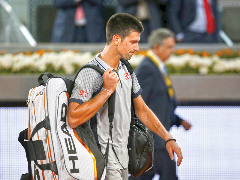 djokovic walked off the court believing he was ill prepared due to his ankle injury after being knocked out in the second round photo afp