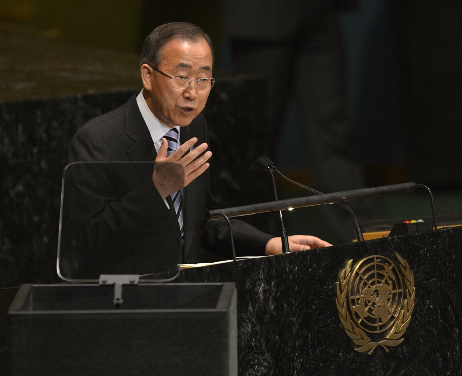 ban ki moon wished every success to the government and the people for the national and provincial elections photo afp file