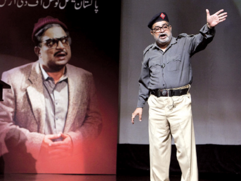 khoosat also donned the uniform of a cop in one of his performance photo app