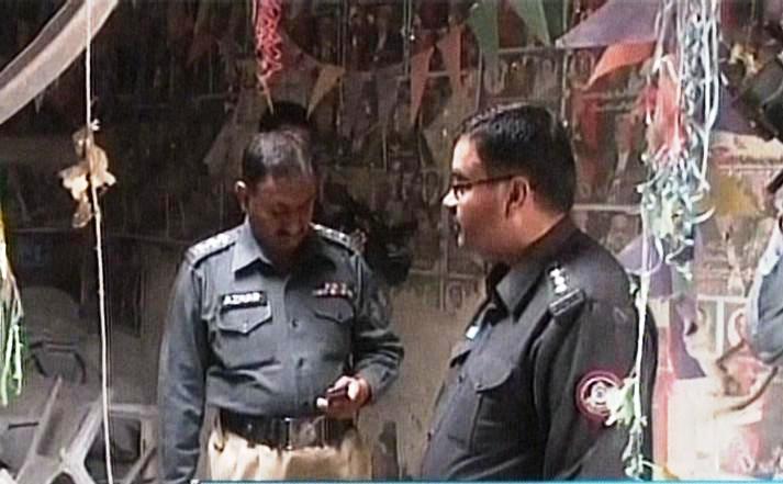 screenshot showing damaged ppp election office in quetta