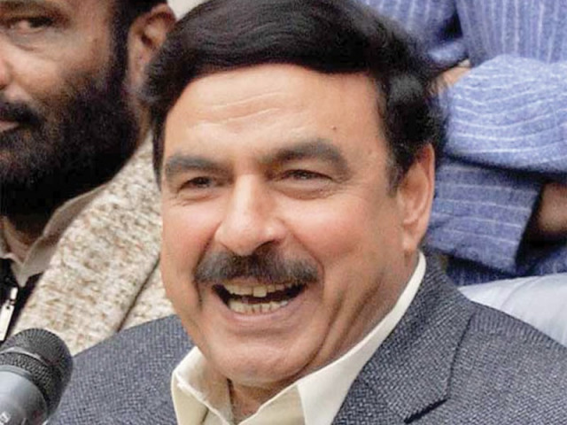 sheikh rashid shakeel awan in close contest infighting among pml n may cost seat photo file sheikh rashid shakeel awan in close contest infighting among pml n may cost seat photo file