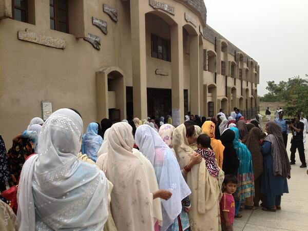 voters turn out in islamabad and rawalpindi photo saddaf s