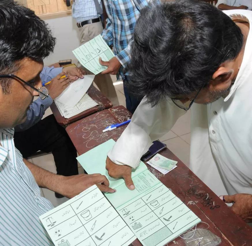 however voting for karachi s seven constituencies will continue till 8pm photo rashid ajmeri however voting for karachi s seven constituencies will continue till 8pm photo rashid ajmeri