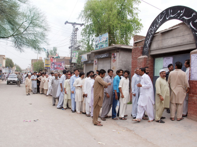 as men queue outside the government girls middle school swati gate a story begins on election day it takes us to jowgera where an elderly woman casts her vote as the day peaked around the afternoon a bomb planted on a motorcycle exploded near a women s polling station in larama charsadda road amid security concerns the pakistan army was deployed throughout the province multitudes in khyber pakhtunkhwa stamped their ballots under the presiding officers kalashi girls those with physical disabilities young old and first time voters hoping their party will rule over the next five years photos muhammad iqbal ghaffar baig and iqbal mamond as men queue outside the government girls middle school swati gate a story begins on election day it takes us to jowgera where an elderly woman casts her vote as the day peaked around the afternoon a bomb planted on a motorcycle exploded near a women s polling station in larama charsadda road amid security concerns the pakistan army was deployed throughout the province multitudes in khyber pakhtunkhwa stamped their ballots under the presiding officers kalashi girls those with physical disabilities young old and first time voters hoping their party will rule over the next five years photos muhammad iqbal ghaffar baig and iqbal mamond