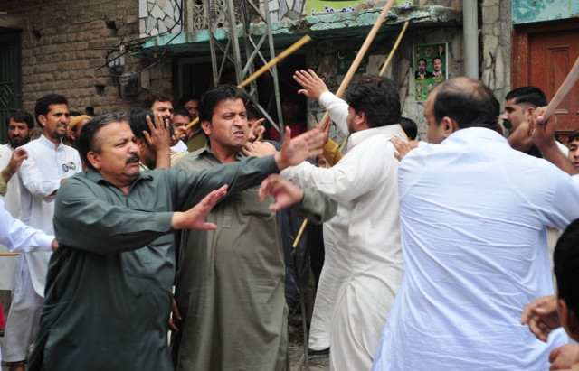 pakistani political party activists clash near a womens polling station after an incident during voting for the general election in rawalpindi on may 11 2013 photo afp file pakistani political party activists clash near a womens polling station after an incident during voting for the general election in rawalpindi on may 11 2013 photo afp file