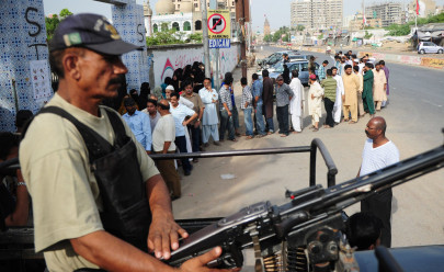 few residents brave firing in orangi to cast their votes