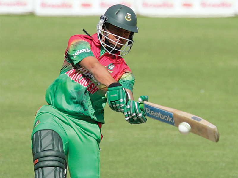 shakib put up an impressive all round performance to help bangladesh register a comfortable series levelling win over zimbabwe photo file afp