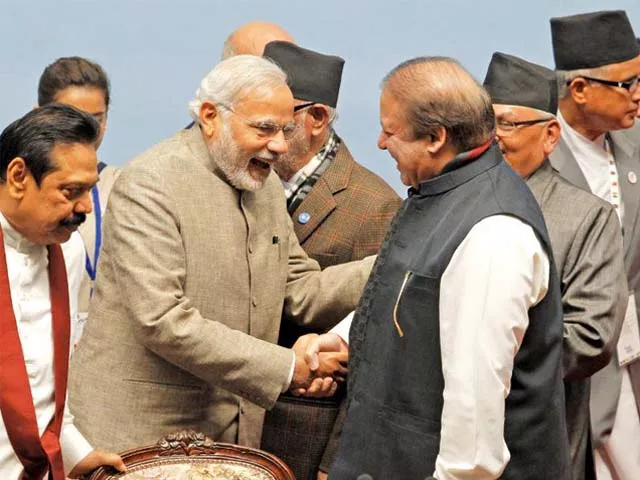 prime minister nawaz sharif shakes hands with his indian counterpart narendra modi during the closing session of the 18th saarc summit photo afp prime minister nawaz sharif shakes hands with his indian counterpart narendra modi during the closing session of the 18th saarc summit photo afp