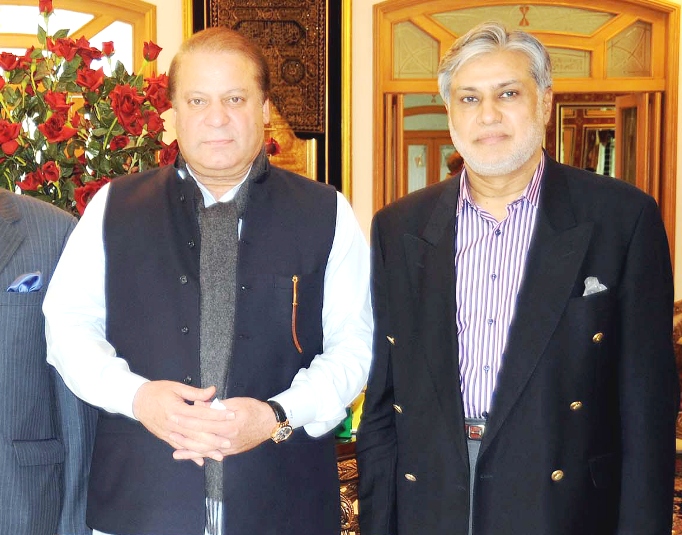 file photo of nawaz sharif with ishaq dar photo ppi