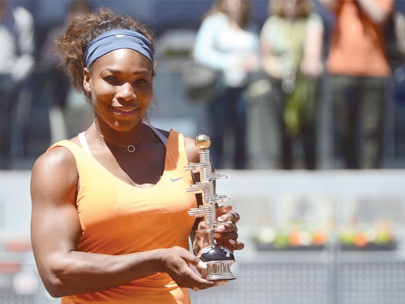 serena williams is determined to make up for the disappointment of losing in the first round in paris last year photo afp