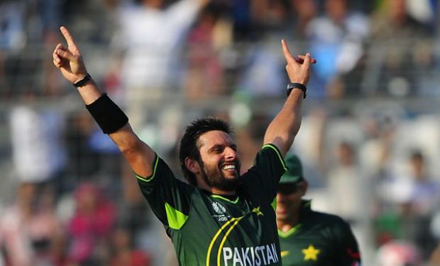 dashing all rounder shahid afridi was lucky to retain his place in the quot a quot category photo afp file