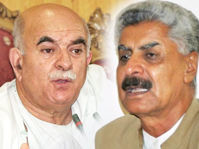 mehmood khan achakzai l and abdul qadir baloch r photo agencies