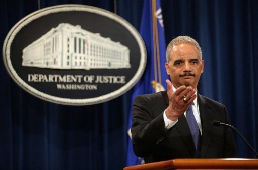 us attorney general eric holder holds a news conference at the justice department on may 14 2013 in washington photo afp