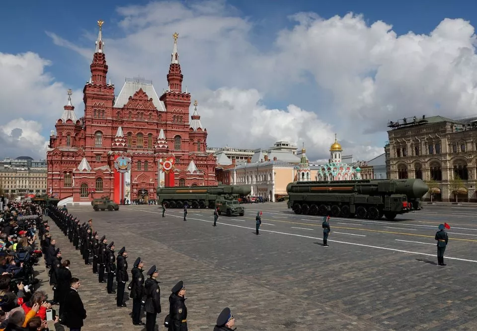 russian tigr m tiger all terrain infantry mobility vehicles and yars intercontinental ballistic missile systems drive in red square during a military parade on victory day which marks the 77th anniversary of the victory over nazi germany in world war two in central moscow russia may 9 2022 photo reuters russian tigr m tiger all terrain infantry mobility vehicles and yars intercontinental ballistic missile systems drive in red square during a military parade on victory day which marks the 77th anniversary of the victory over nazi germany in world war two in central moscow russia may 9 2022 photo reuters