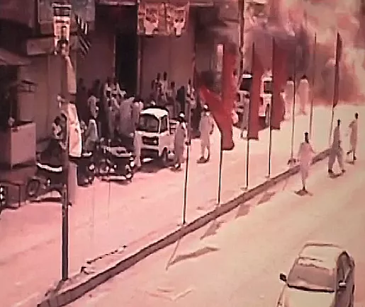 screengrab of one of the blasts on election day screengrab of one of the blasts on election day