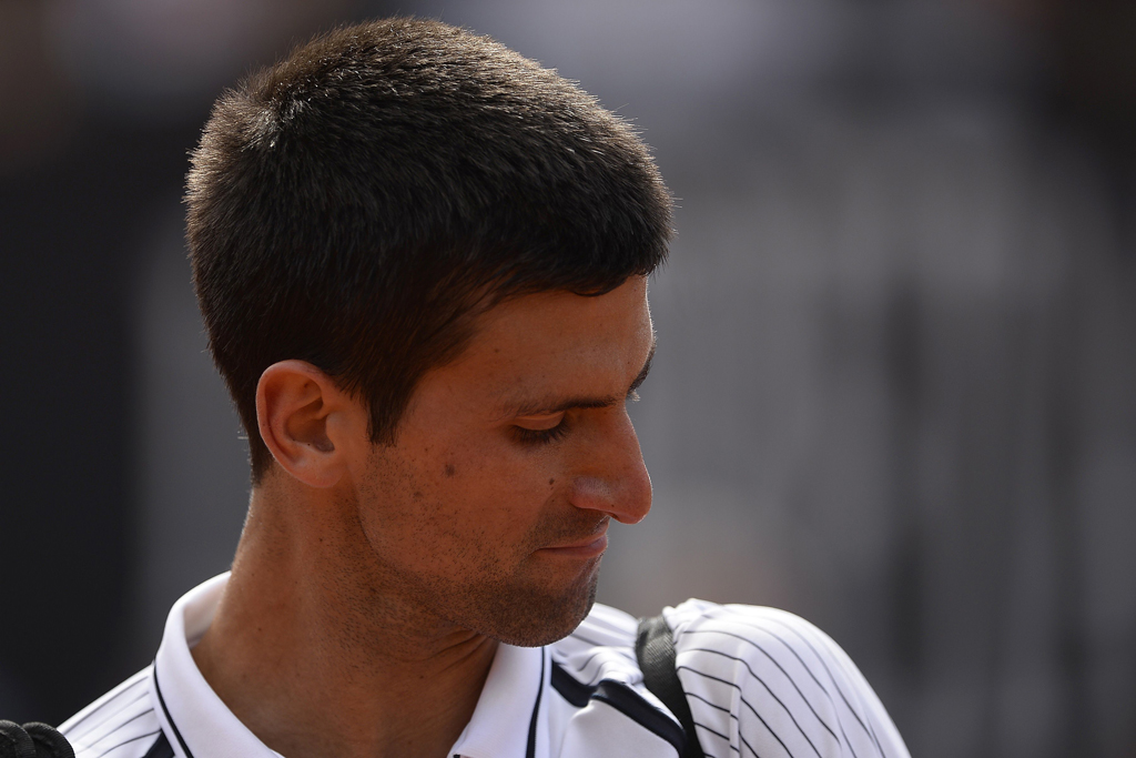 i lost this game by myself i just lost a bit of concentration i started playing more defensively quot says djokovic photo afp