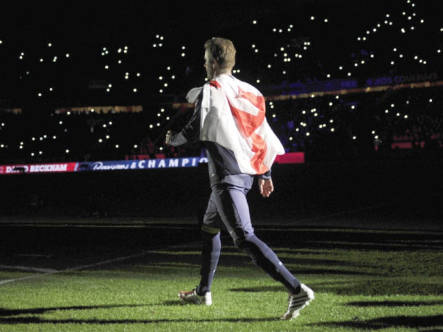 beckham helped psg to their first league title since 1994 with a win over lyon last week before announcing he would retire at the end of the season photo afp beckham helped psg to their first league title since 1994 with a win over lyon last week before announcing he would retire at the end of the season photo afp
