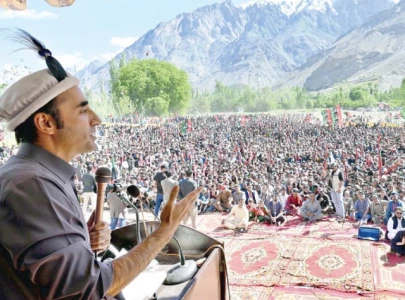bilawal campaigns in shigar on g b election trail
