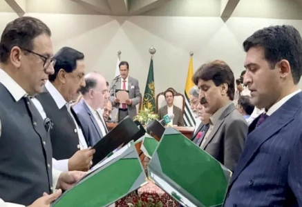 eight member ajk cabinet sworn in