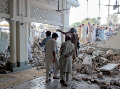 mosque blown up as terrorists storm kohat police facility