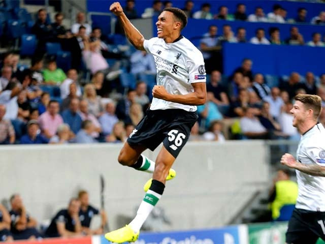 trent alexander arnold jumps for joy after putting liverpool ahead photo ap