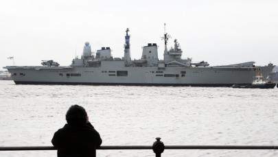 former uk aircraft carrier towed to turkey for scrap
