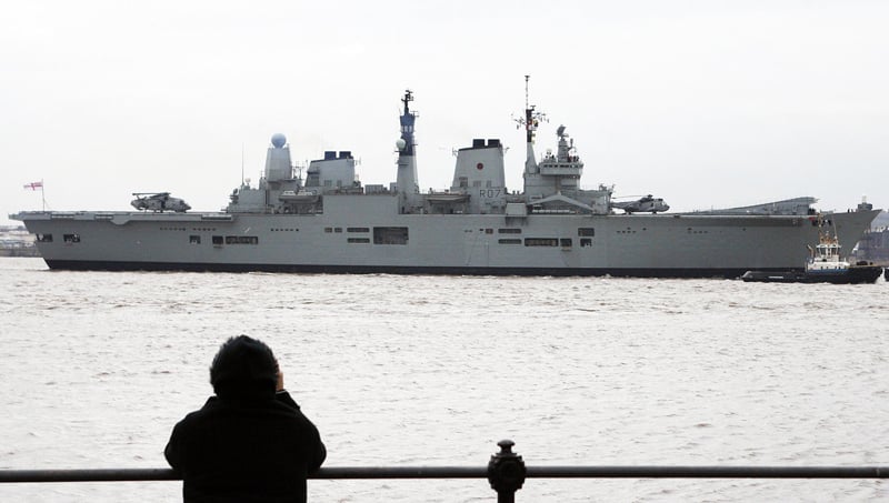 britain will have no carrier strike capability until two new bigger queen elizabeth class aircraft carriers come into service from 2020 photo afp