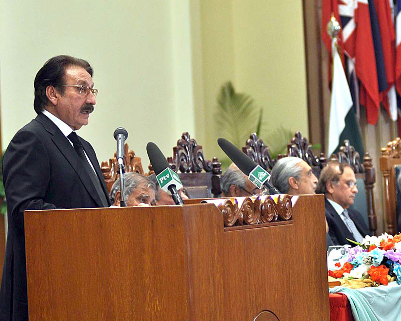 chief justice iftikhar muhammad chaudhry addressing the international judicial conference photo app