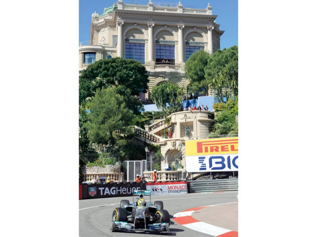 both mercedes drivers put up an impressive show in the practice sessions in monaco yesterday photo afp both mercedes drivers put up an impressive show in the practice sessions in monaco yesterday photo afp