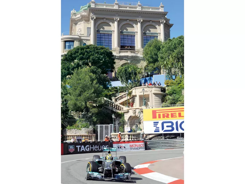 both mercedes drivers put up an impressive show in the practice sessions in monaco yesterday photo afp both mercedes drivers put up an impressive show in the practice sessions in monaco yesterday photo afp