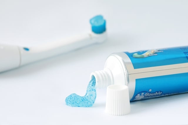 toothpaste contains a chemical called triclosan which helps in reducing burnt spots photo file toothpaste contains a chemical called triclosan which helps in reducing burnt spots photo file