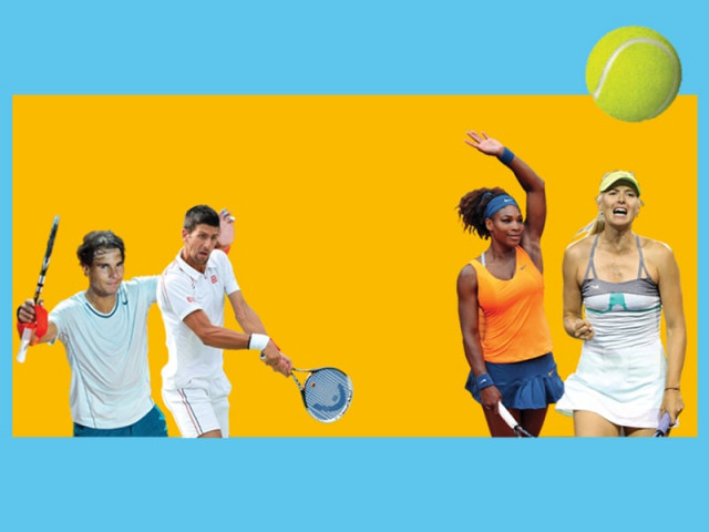 nadal djokovic top contenders for men s title while serena and sharapova lead the charge on the women front design maha haider nadal djokovic top contenders for men s title while serena and sharapova lead the charge on the women front design maha haider