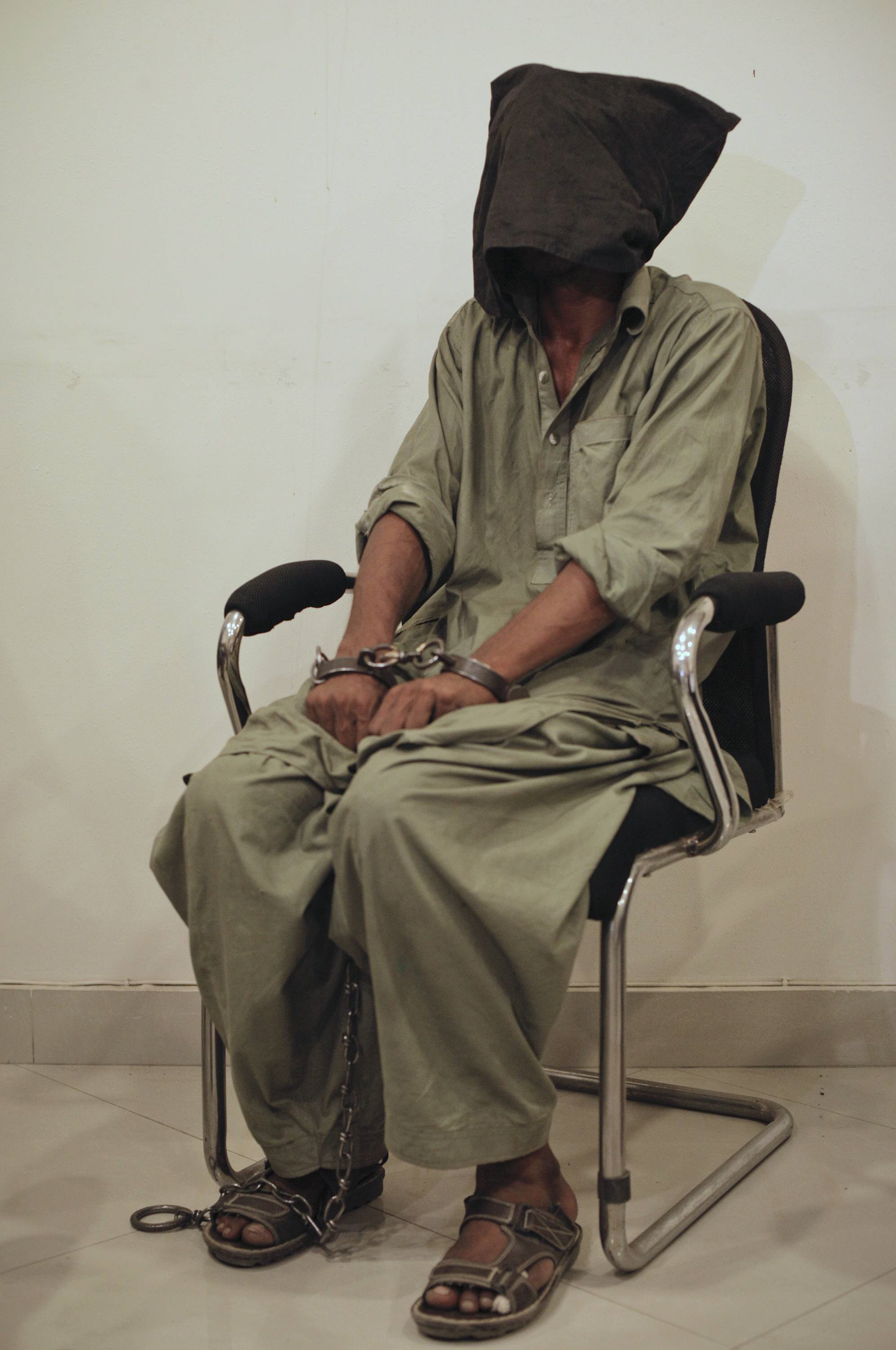 file photo of a suspected terrorist arrested by law enforcement agencies photo express file