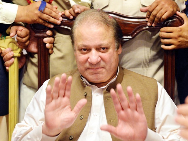 nawaz sharif is nominated for the pm slit