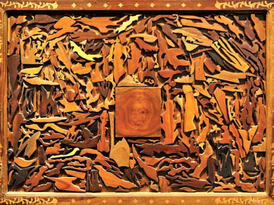 shades of brown timeless artwork on the wood