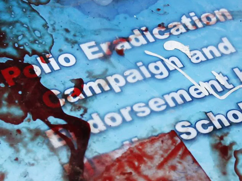 the polio team filed a complaint with the thal police station against the unidentified teenagers photo reuters the polio team filed a complaint with the thal police station against the unidentified teenagers photo reuters