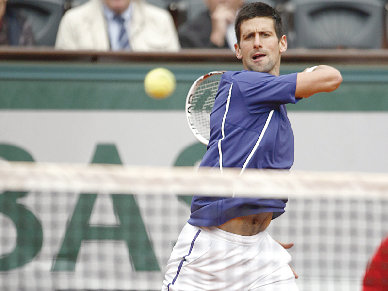 djokovic won 11 games in a row taking the first and second sets photo afp