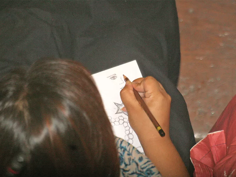 newly elected legislator sumita afzal took to drawing during the drab and lengthy election process of the speaker and deputy speaker of the sindh assembly on thursday photo athar khan express newly elected legislator sumita afzal took to drawing during the drab and lengthy election process of the speaker and deputy speaker of the sindh assembly on thursday photo athar khan express